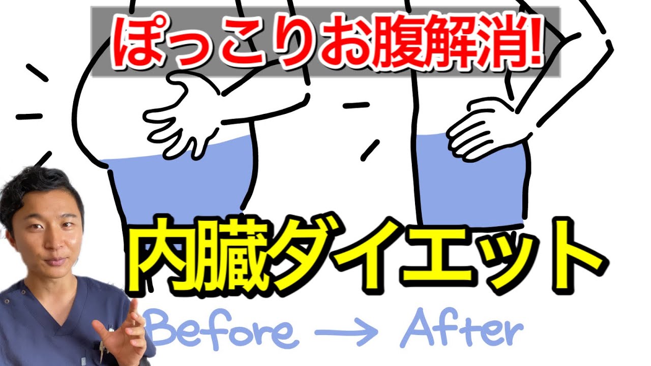 ぽっこりお腹解消！内臓ダイエット
