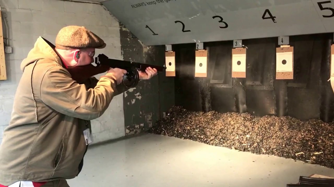 Full Auto Thompson M1A1 .22 50 drum dump