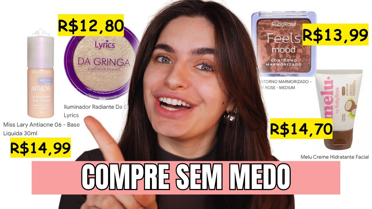 MAQUIAGENS ATÉ R$15 que valem cada centavo! BARATINHAS INCRÍVEIS