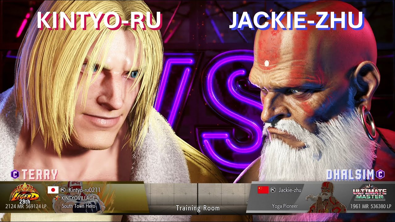 SF 6 ⚔ KINTYO-RU (Terry) 🆚 JACKIE-ZHU (Dhalsim)  ⚔ Master Level Gameplay