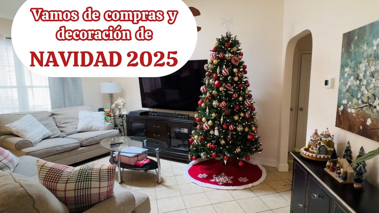 Navidad 2025 Vamos de compras a hobby lobby y TJ Maxx de Charlotte NC decoración navideña 
