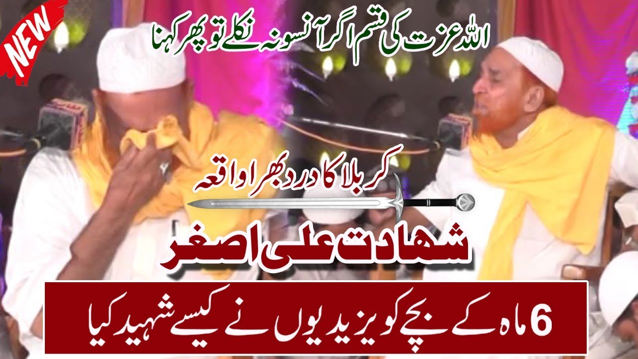 Shahadat Ali Asghar - By Najam Shah Very Emotional Bayan 2018
