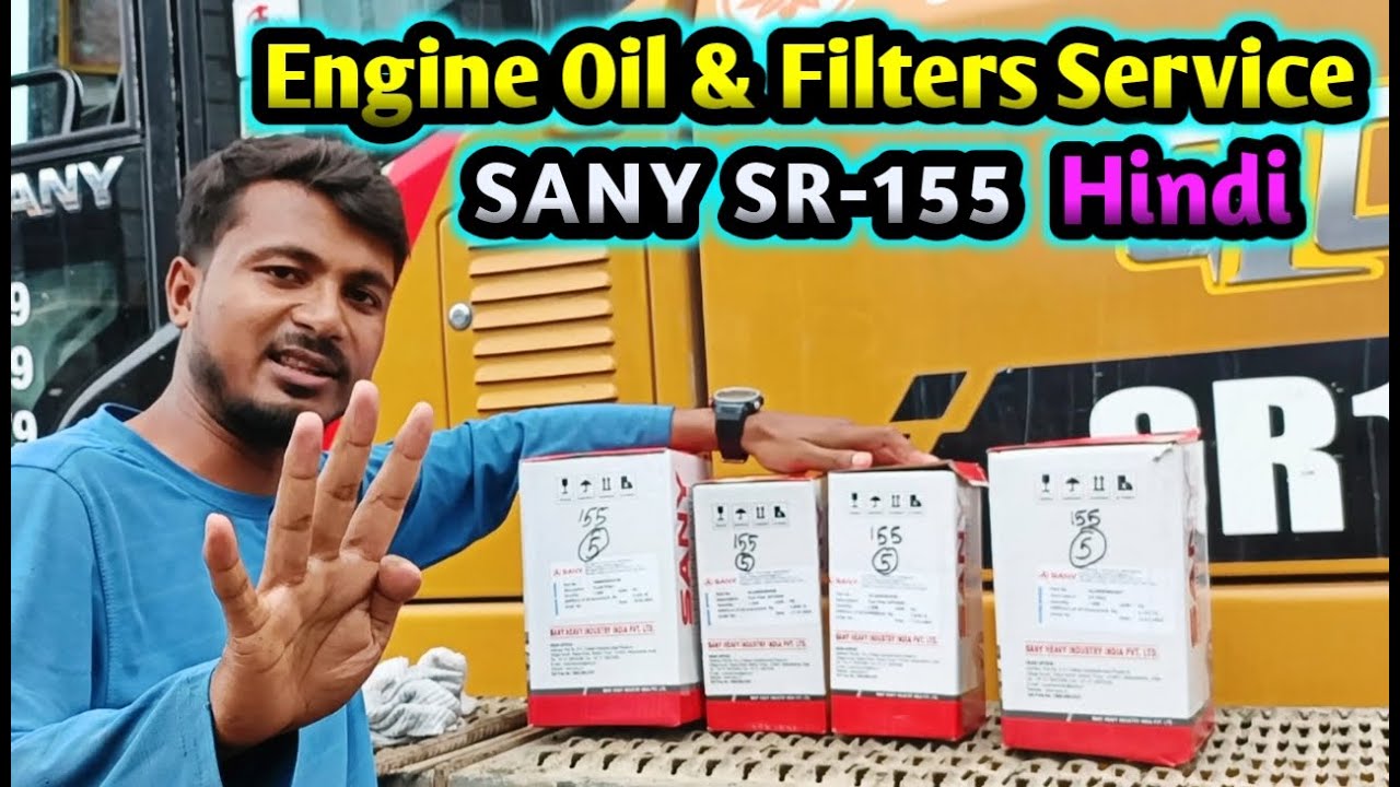Engine Oil and Filters Service Full Video in Hindi | SANY SR155 | Piling Rig Machine | Roy Vlogs