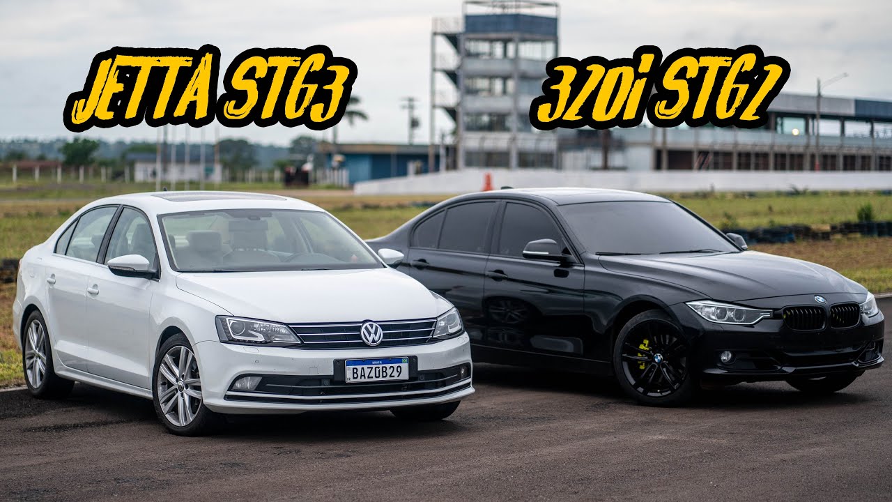SANTANA STG3 VS BMW 328I STG2! 180KM/H LADO A LADO