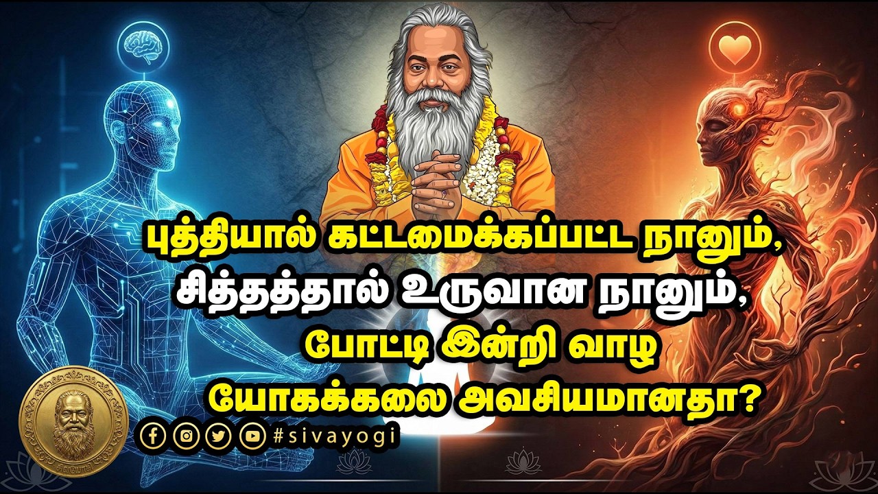 புத்தியால் கட்டமைக்கப்பட்ட நானும், சித்தத்தால் உருவான நானும், போட்டி இன்றி வாழ யோகக்கலை அவசியமானதா?