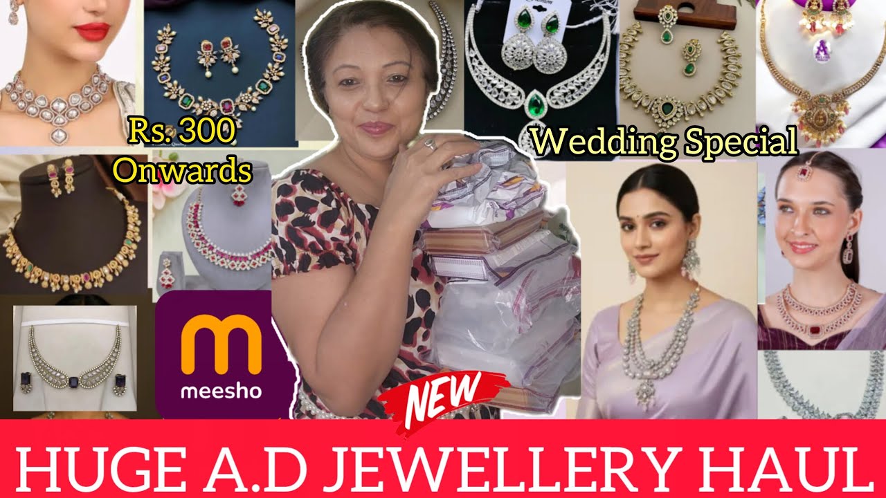 Meesho Huge Jewellery haul💕😘|| Meesho *AD JEWELLERY* haul review | All new design | Shaadi  special 