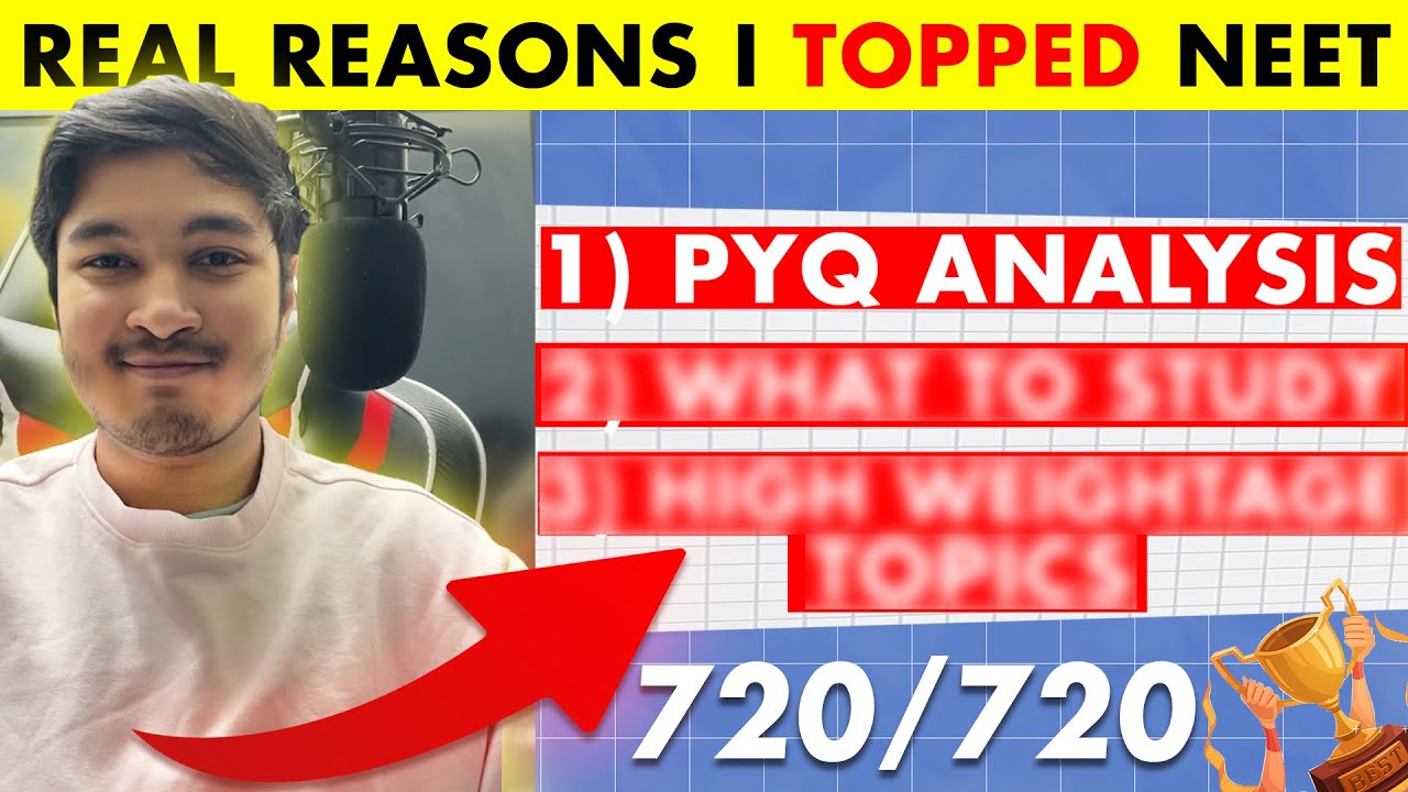 The 'REAL' Reason I Topped NEET | PYQ Analysis & .. | You can too | Soyeb Aftab