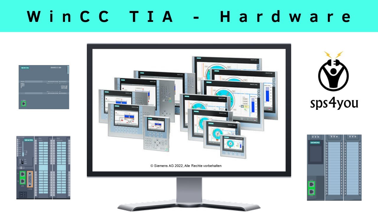 Visualisierung mit WinCC TIA Portal - Hardware - SPS programmieren lernen - Kurs (Kapitel 2)