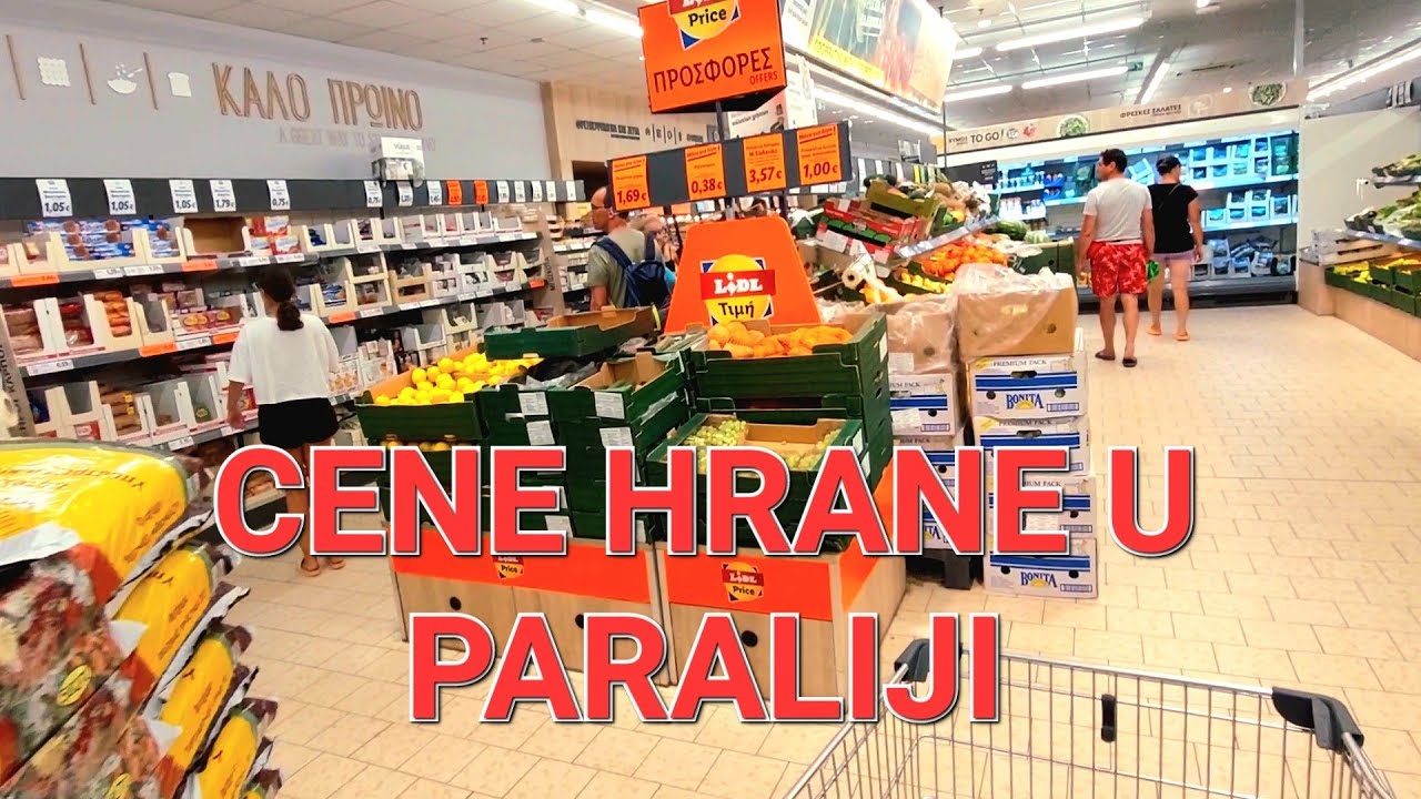 CENE HRANE U MARKETIMA I SNIMAK DIREKTNO IZ LIDLA