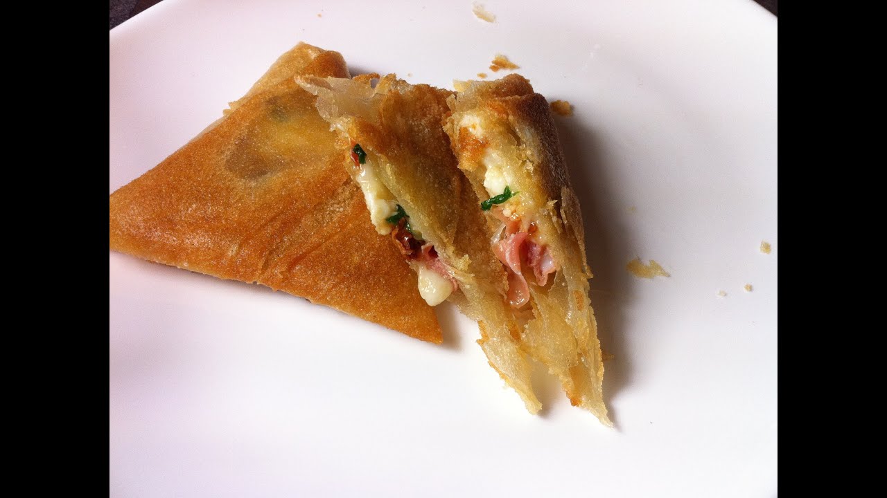 Brick au chèvre et jambon de parme facile