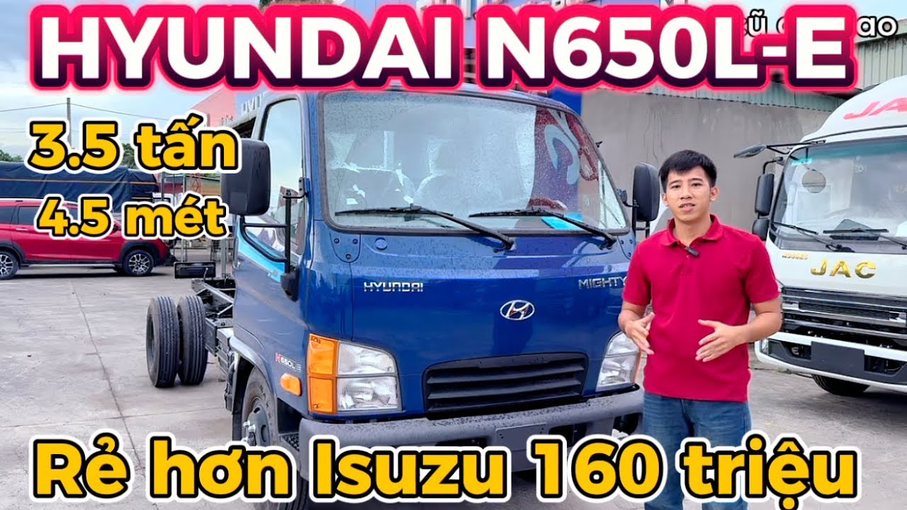 Xe tải Hyundai N650LE 3.5 tấn thùng 4.5 mét | Xe tải 3.5 tấn Hyundai mẫu mới #hyundain650 #xetain650