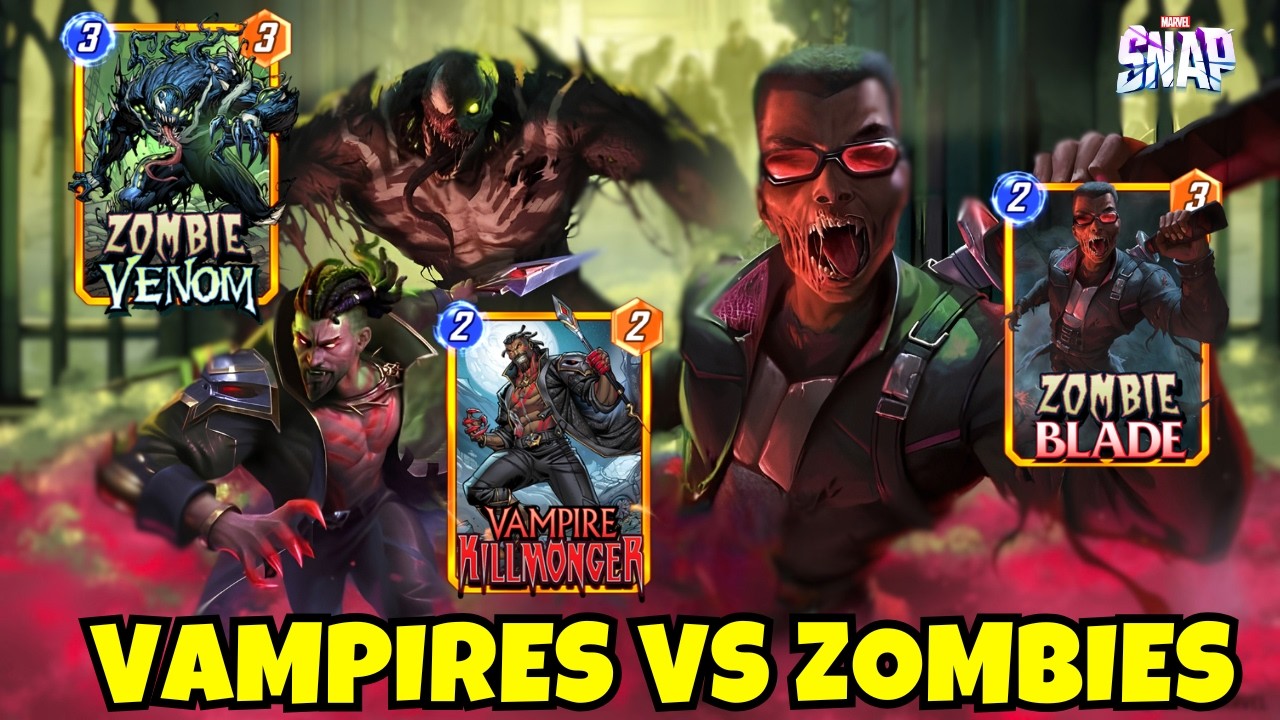 VAMPIRES vs ZOMBIES is HERE! 🩸🧟 3 NEW Cards & 6 Insane Decks in Marvel Snap!