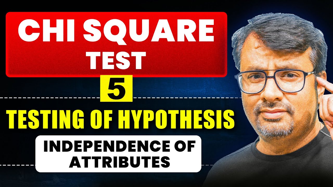 CHI -Square Test of Testing Hypothesis | Independece of Attribute By GP Sir