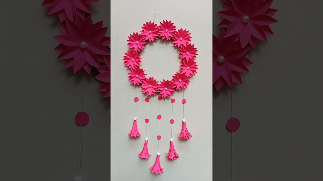 DIY Wall hanging / Easy and Quick Paper Craft #shorts #wallhanging #ytshorts #diy #craft