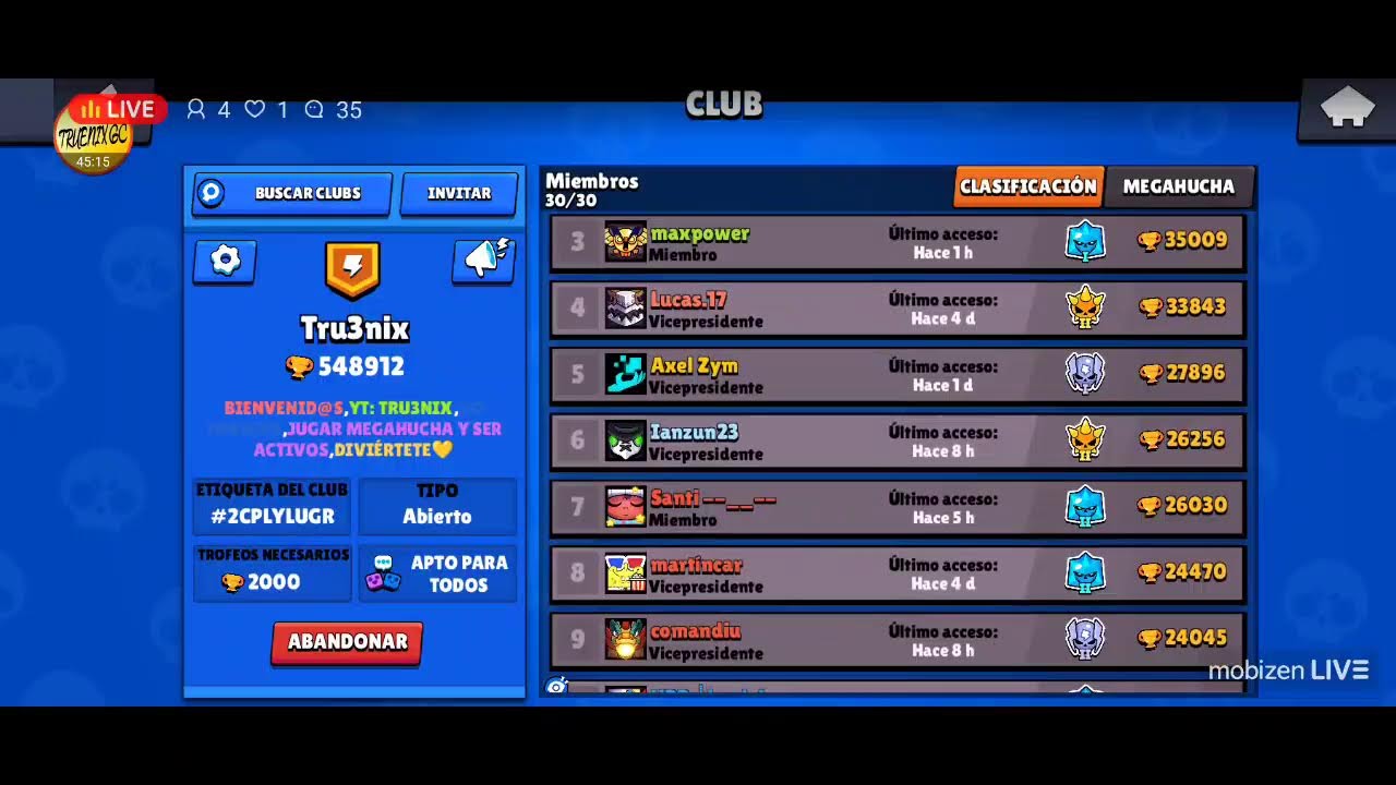 Subiendo a Doug y a Amber a 1000 copas