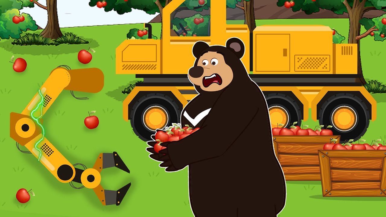 EXCAVATOR GARAGE WORK: Bear Repairs a MACHINE After an ORCHARD MISSTEP 🍎 | Bear Garage Work