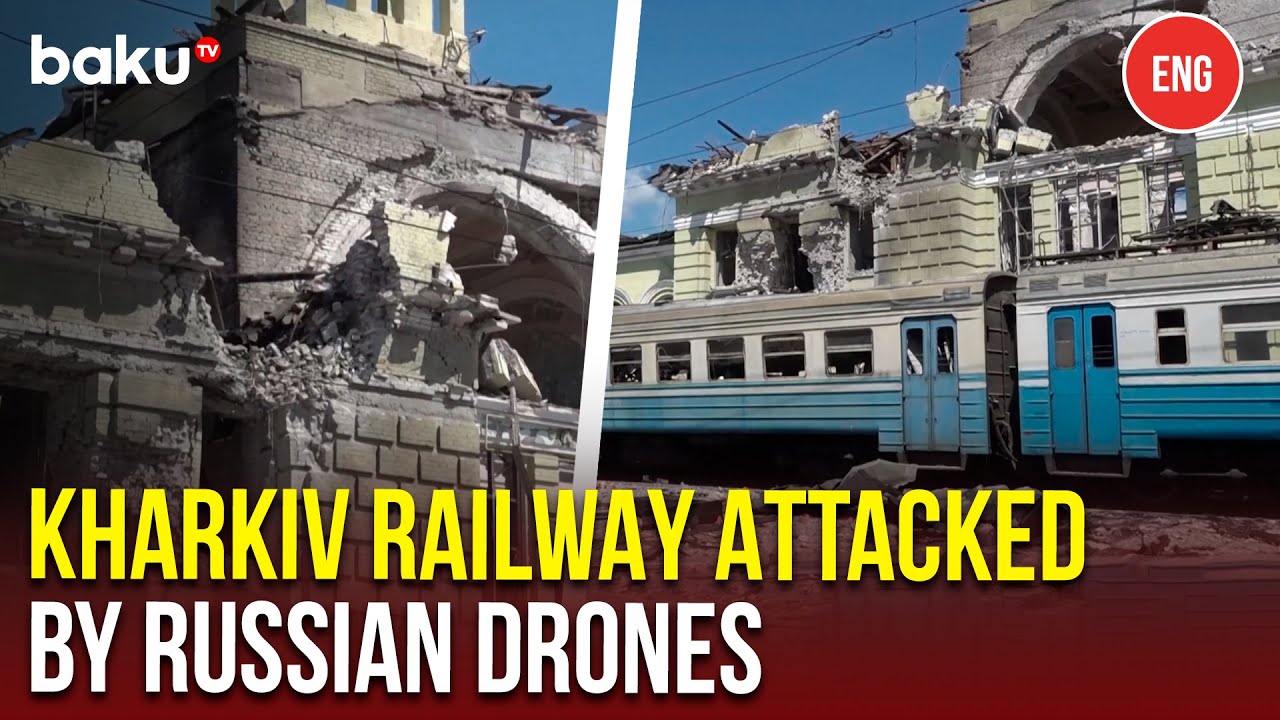 Russia Attacks Railway Hub in Kharkiv Region with 34&nbsp;Shahed&nbsp;Drones