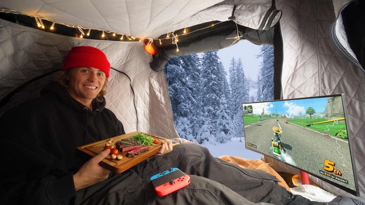 Luxury Winter Truck Camping