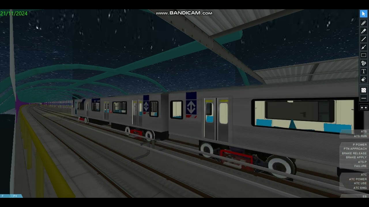 OpenBVE Linha 2 Verde Frota L Esta&ccedil;&atilde;o Tamanduate&iacute;