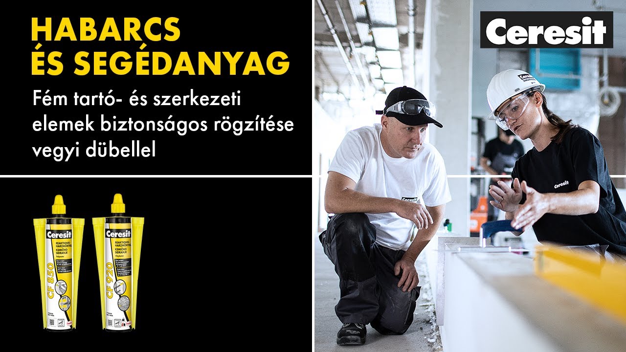 Ceresit Online Képzés – Fém tartószerkezetek biztonságos rögzítése Ceresit vegyi dübellel