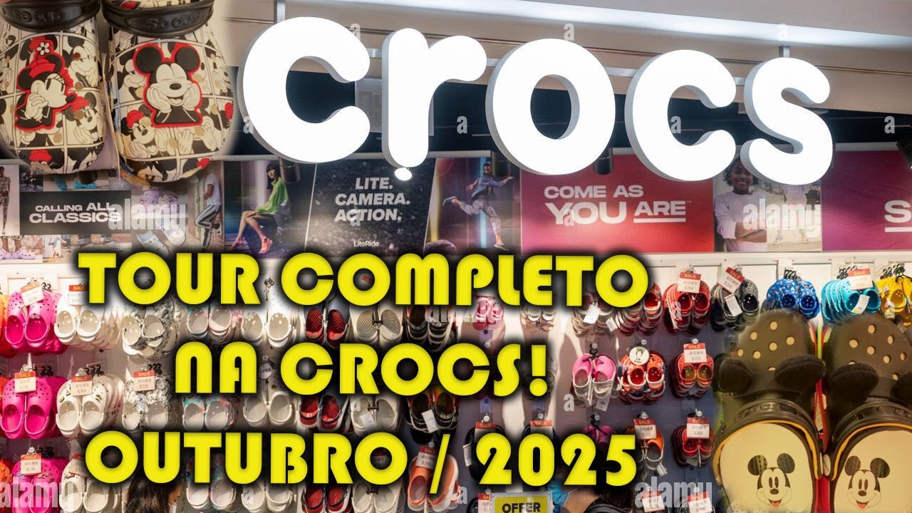 🩴 TOUR COMPLETO na LOJA da CROCS no OUTLET VINELAND! Outubro 2025