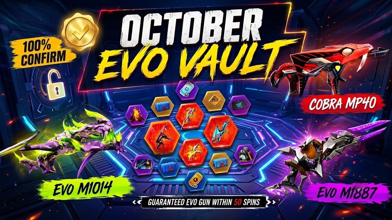 Next Evo Vault Event October 2026 | Evo Vault Next Event Evo Gun 2 October Month New Evo Vault FF