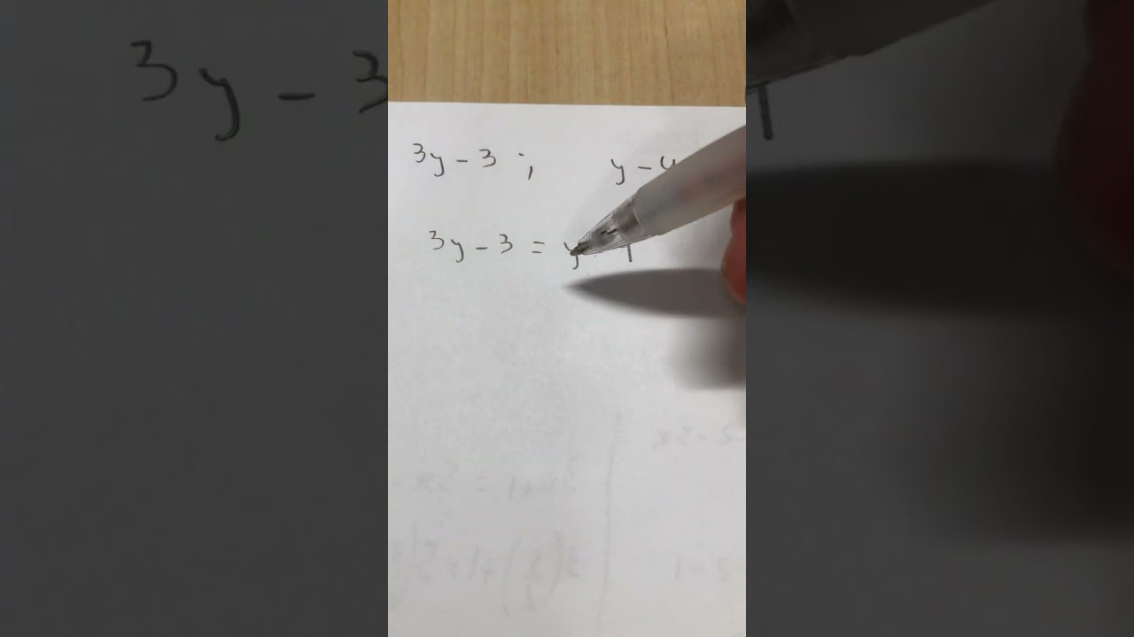 Variables y ecuación linear