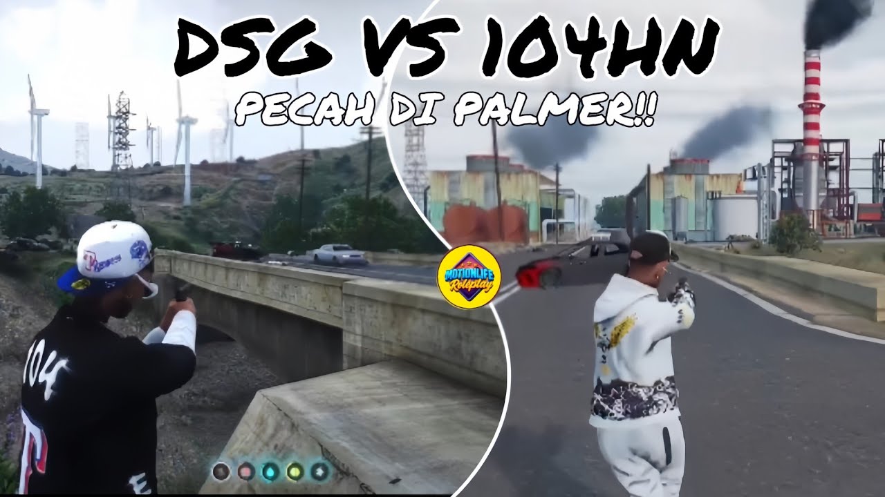 DSG VS 104HN - PECAH DI PALMER!!#DSG #104hn #motionliferp #mlrp #gta #roleplay