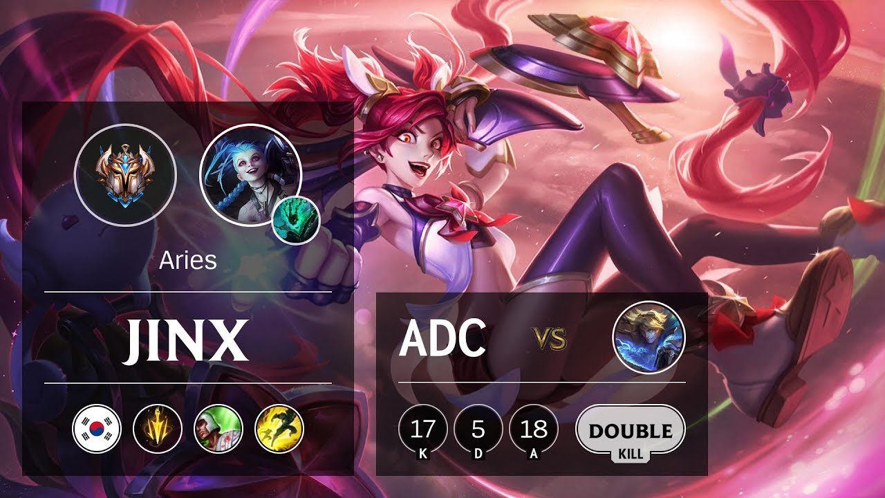 Jinx ADC vs Ezreal - KR Challenger Patch 9.16