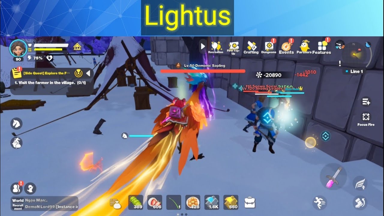 Demonic Sapling Kill Lightus