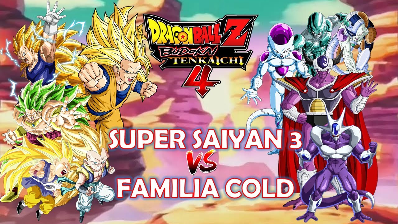 DBZ BT4: Super Saiyan 3 vs Familia Cold - Budokai Tenkaichi 4 (Batallas en Extremo)