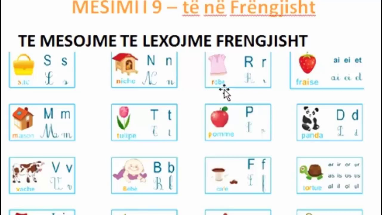 MESIMI 9/32 - TE MESOJME TE LEXOJME FRENGJISHT |  | MESO FRENGJISHT- SHQIP