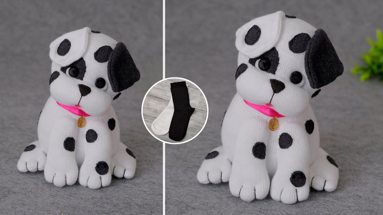 Милейший Щеночек  Далматина из Носков 🐶 Cutest Dalmatian Puppy out of socks