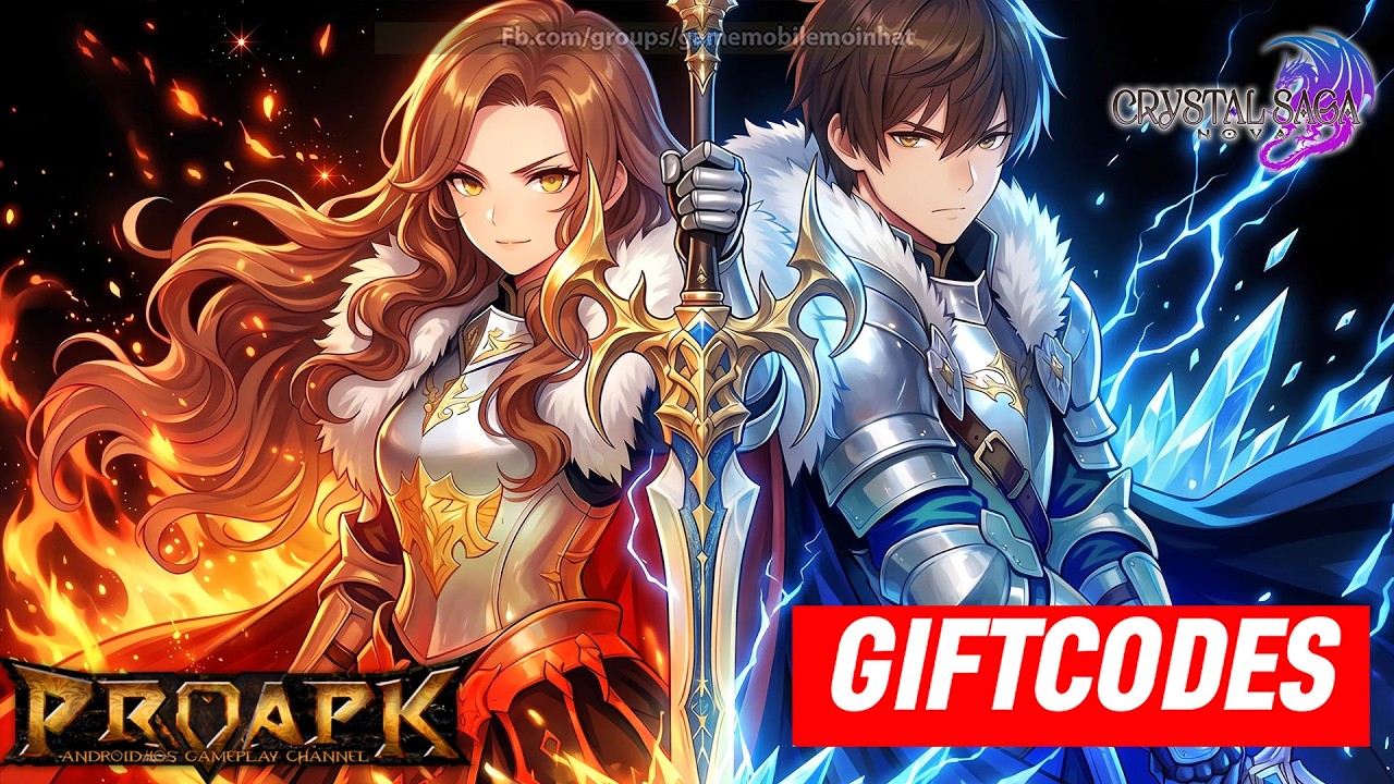 Crystal Saga Nova Gameplay Android / iOS&nbsp;(Official Launch) + Gift Codes 🎁🎁🎁