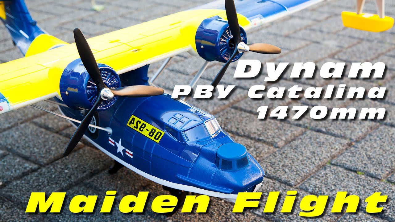 Maiden Flight with Dynam's 1470mm PBY Catalina! :)