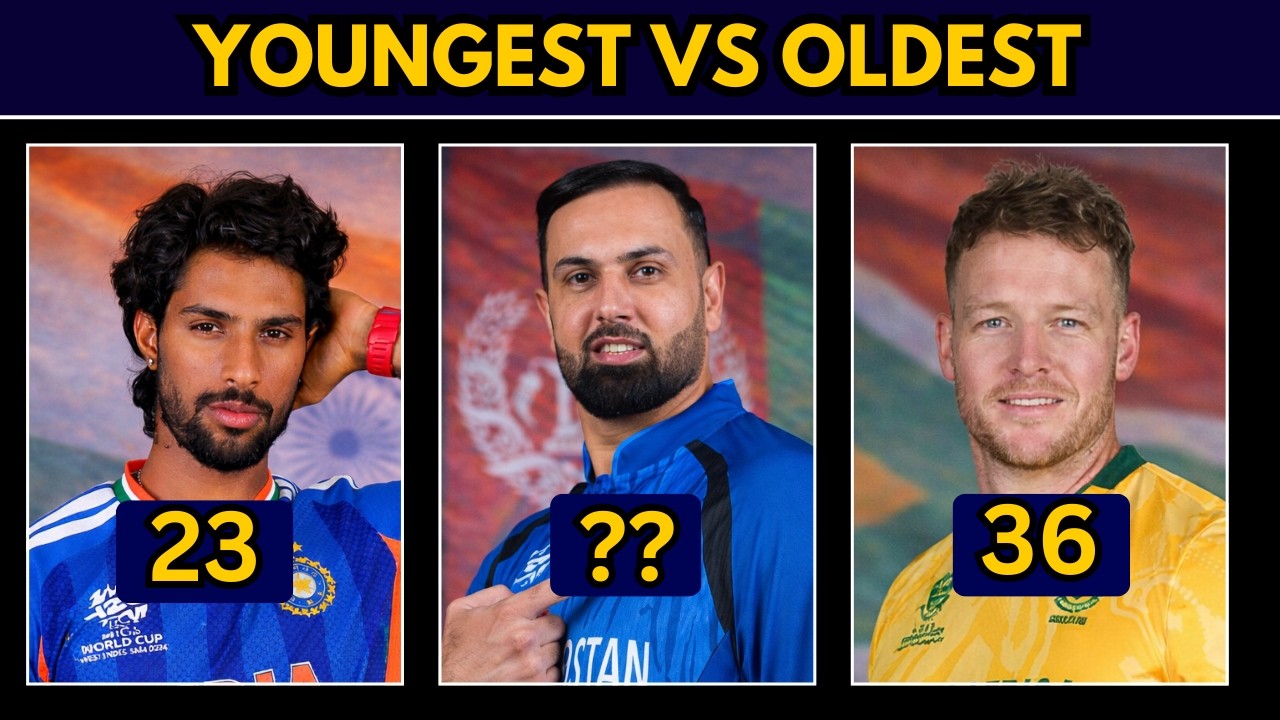 Youngest & Oldest Players of Every Team | T20 World Cup 2026