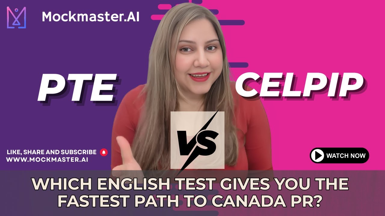 PTE Vs CELPIP &ndash; Which English Test Gives You the FASTEST Path to Canada PR?