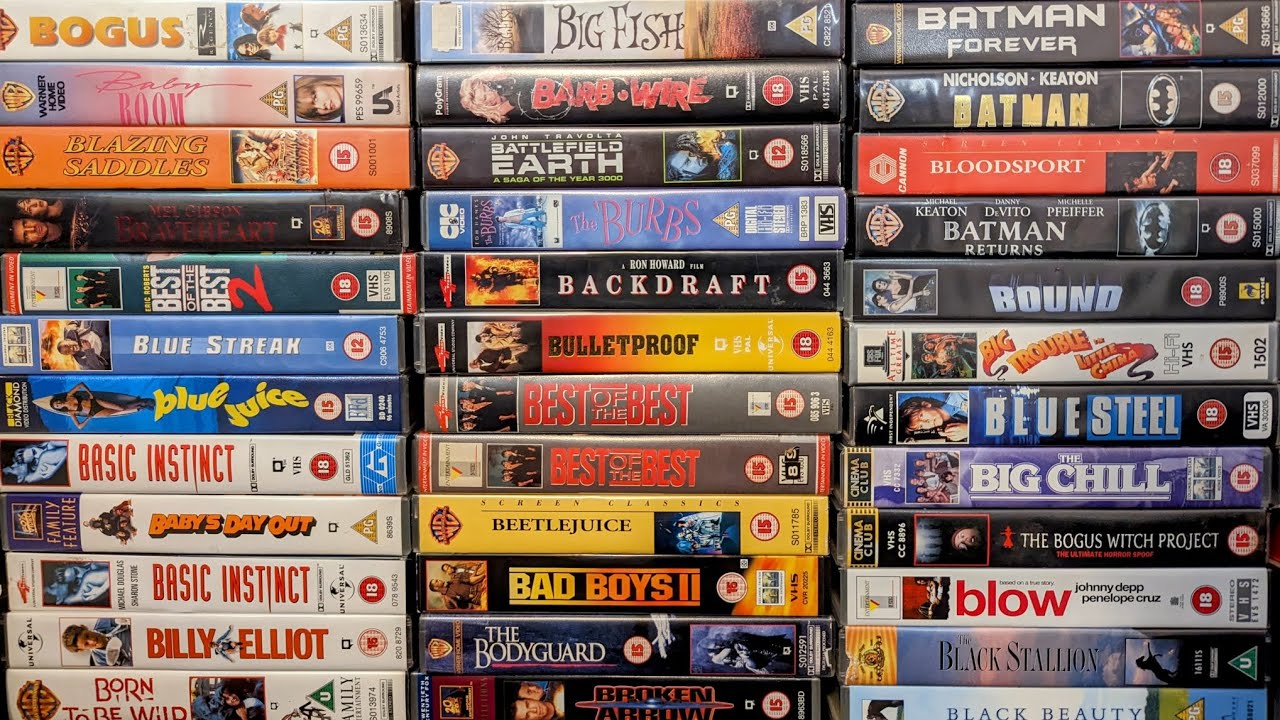VHS Tape Collection - B 🍿🎞️🎬📼📺 