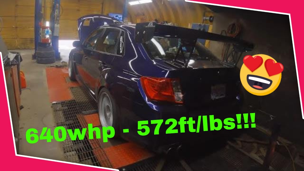 640whp GTX3576R Subaru STi dyno day