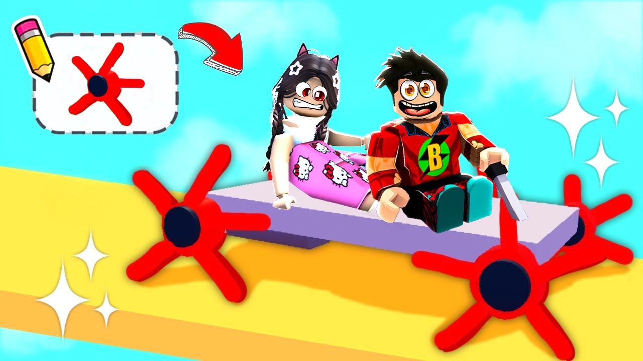 AYBÜKE İLE TEKERLEK TASARLADIK VE YARIŞTIK!! 🎡 Roblox Wheel Drawing Obby