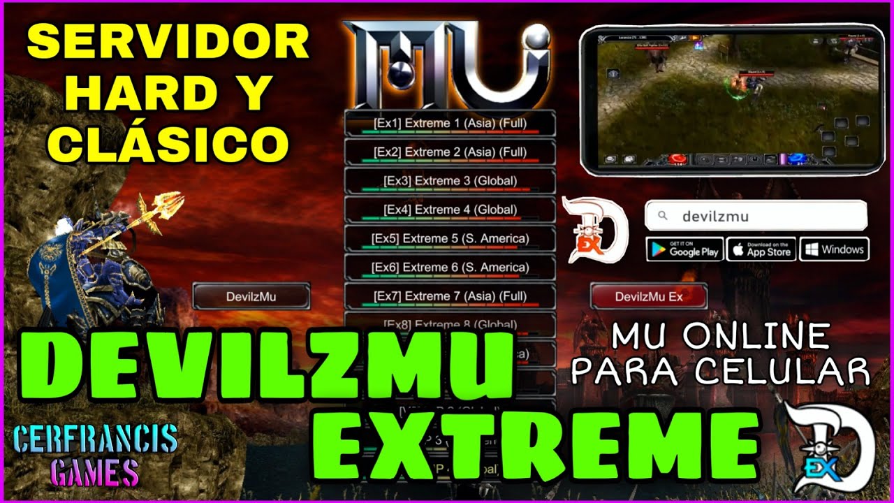 DevilzMu Ex | Un nuevo servidor de Mu Online Clásico y Hard, además disponible para Celular y PC
