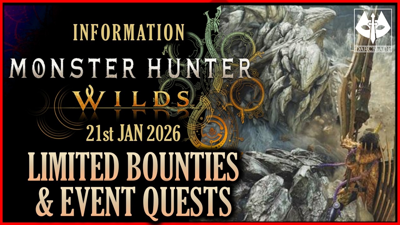 THIS WEEK'S LIMITED BOUNTIES AND EVENT QUESTS : MONSTER HUNTER WILDS