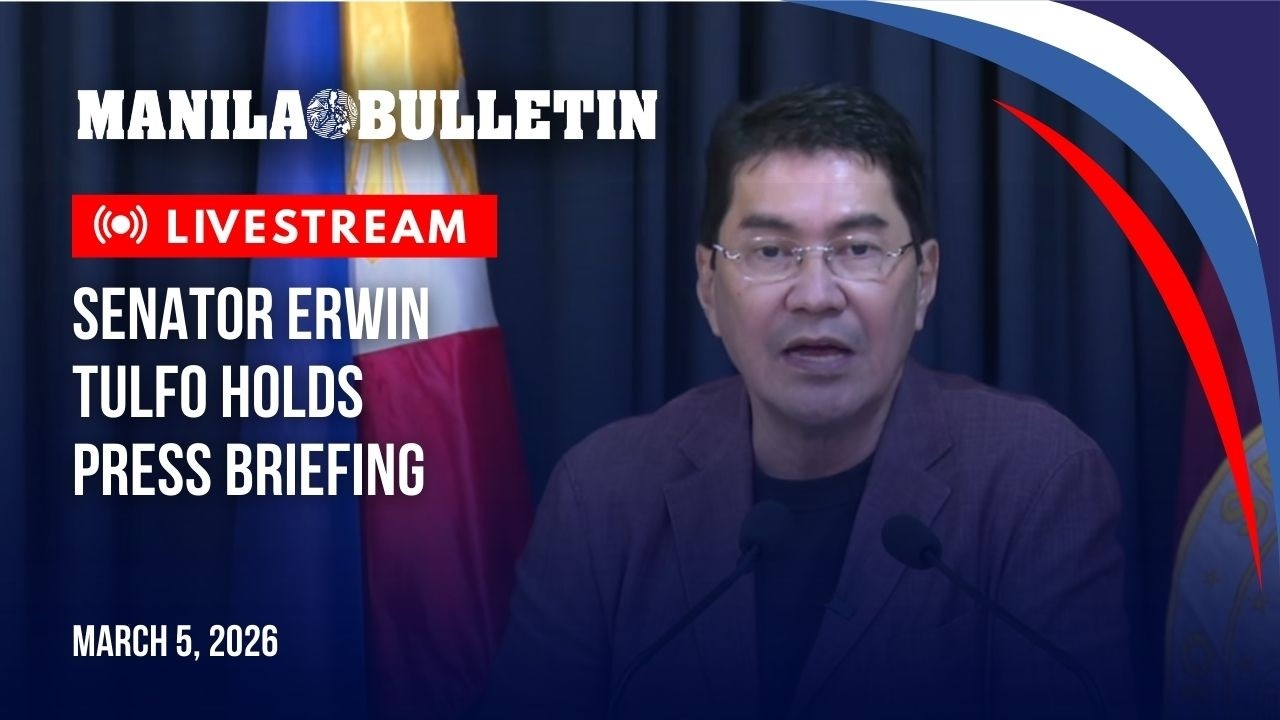 LIVE: Senator Erwin Tulfo holds press briefing | Mar. 5
