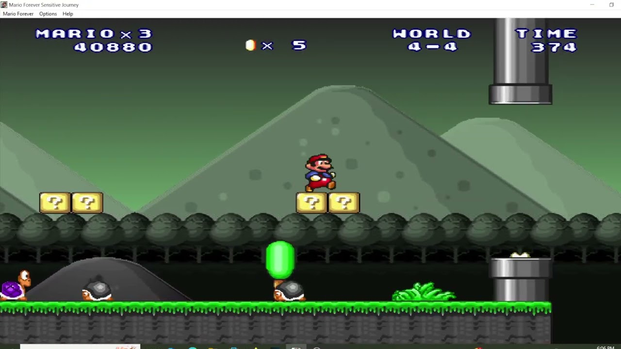Mario Forever Sensitive Journey - World 4 game-play