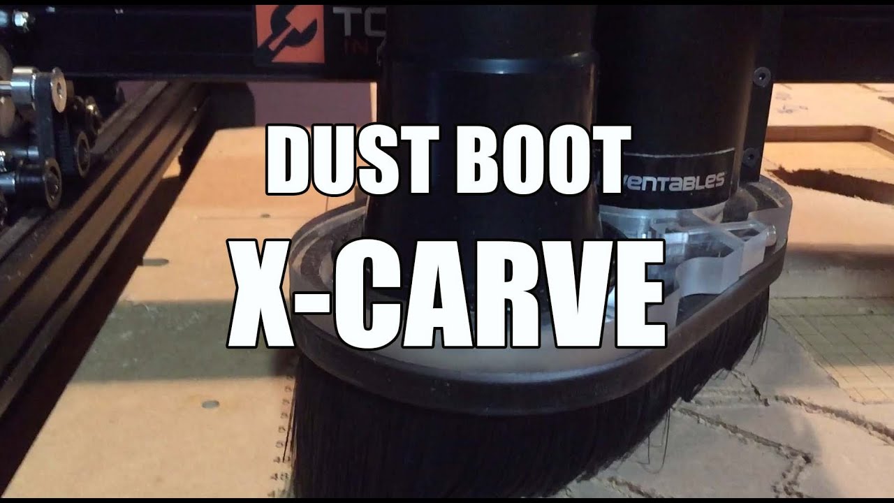 Kent CNC Dust Boot for X-Carve with DeWALT DWP611 Router