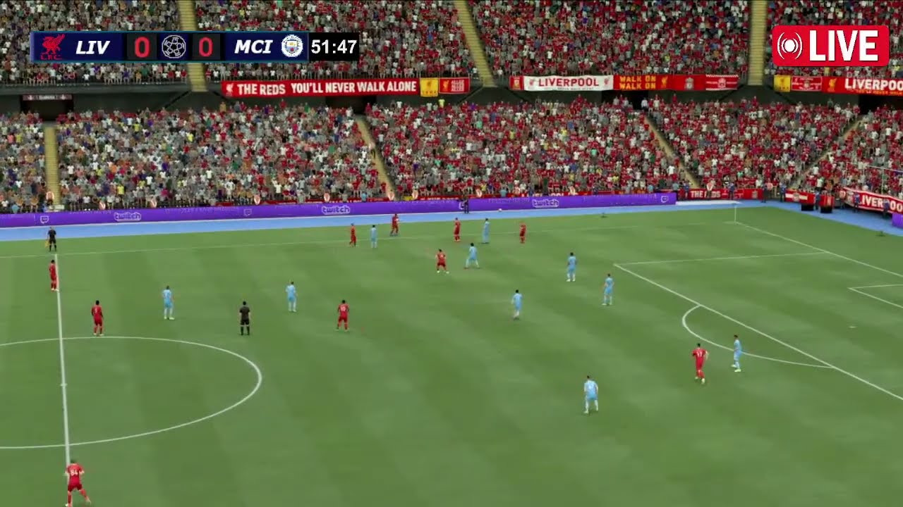 🔴Liverpool vs Manchester City | English Premier League 2026 | eFootball Pes21 Simulation