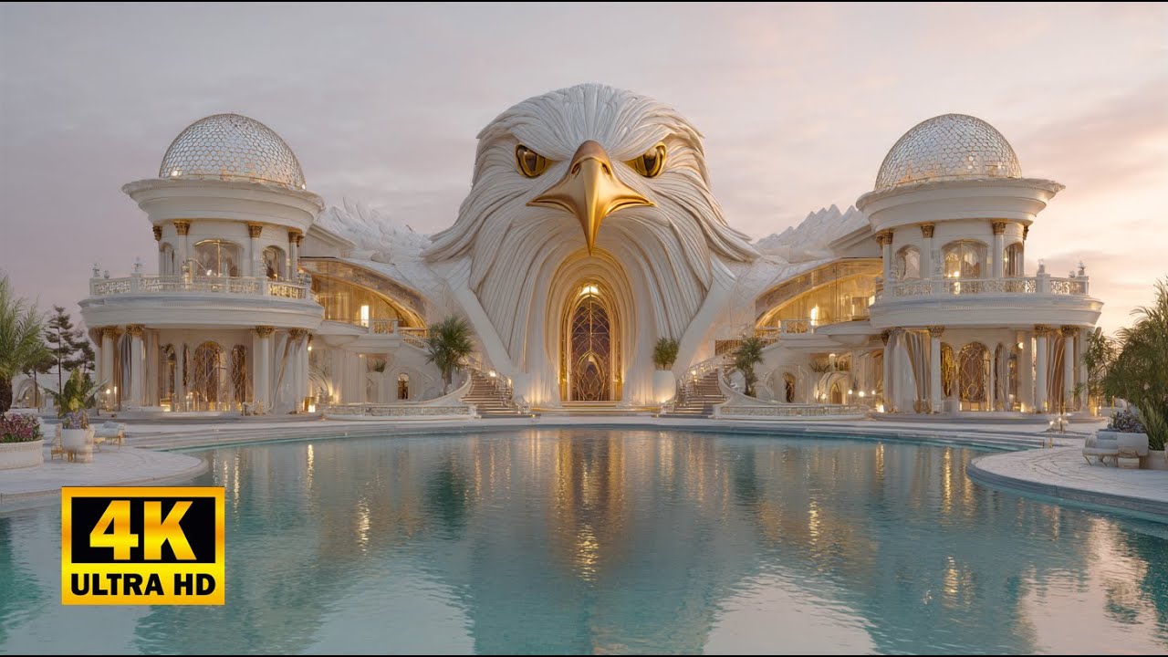 Eagle Palace Architecture |  4K Ultra-Luxury Eagle Inspired Building Design  | Emperor Palaces