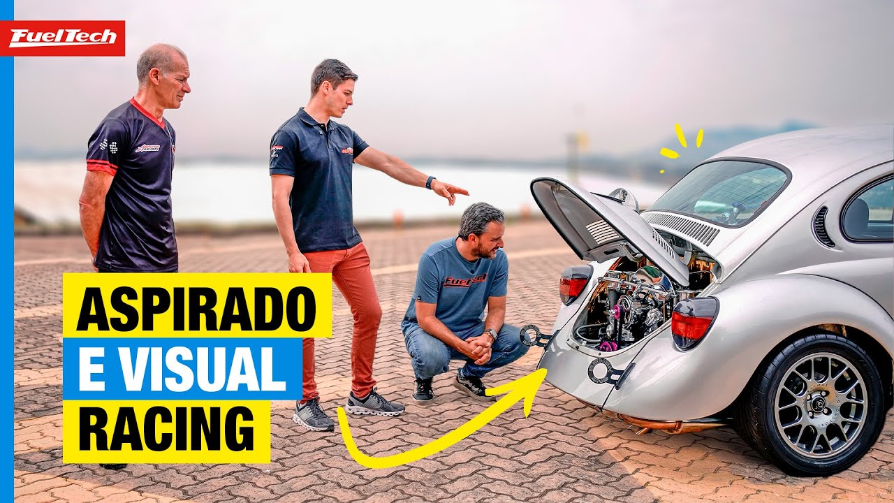 Piloto campeão montou Fusca aspirado de rua junto do pai preparador!