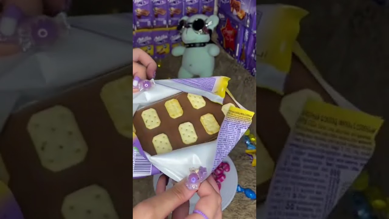 Unpacking Milka's TUC chocolate🍫💜 #tiktok #shorts #milka