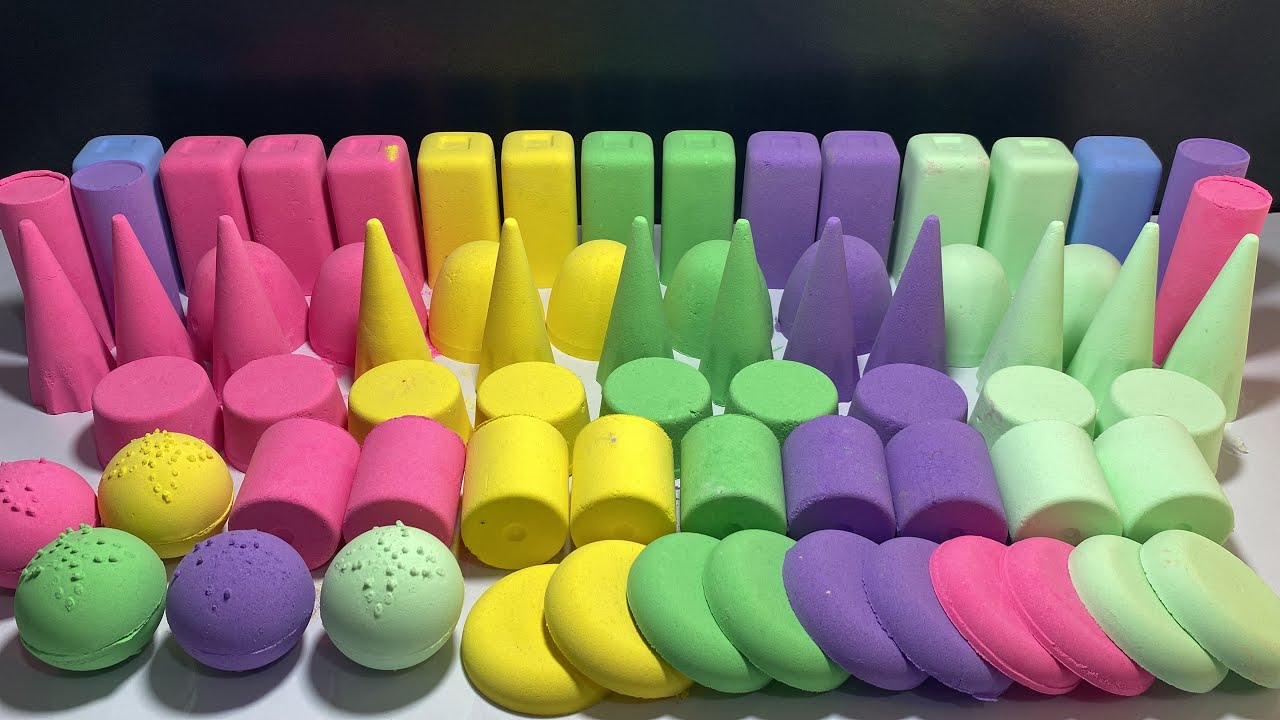 ASMR Baking Soda Crush || rainbow  🌈 ASMR || Holiday rainbow || Colours Combination ||